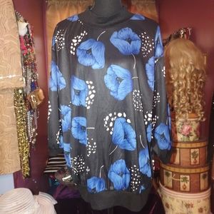 Just 4 Blue Floral Top 22